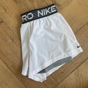 Womens nike pro running shorts, size large